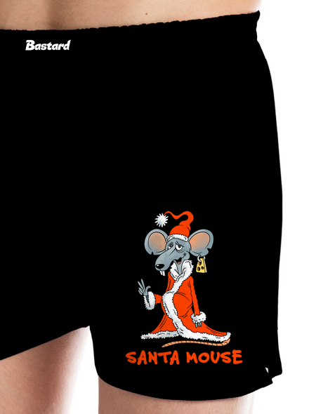 Santa mouse férfi alsó nadrág Black