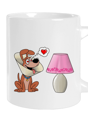 Szerelmes kutya nagy bögre White