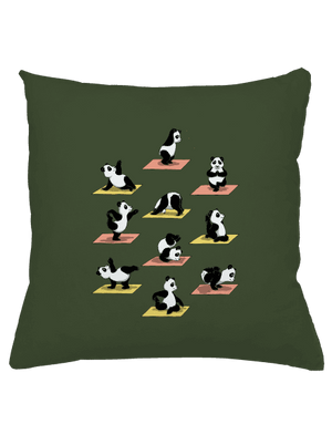 Panda jóga párna Olive Green