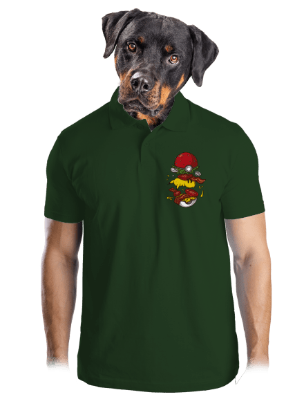 Pokémon burger férfi pólóingek Bottle Green Mal