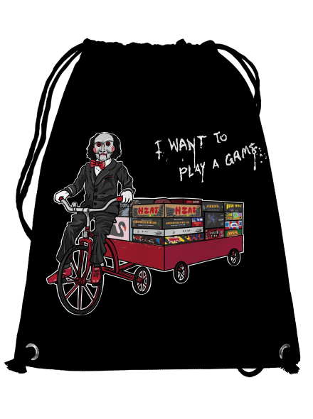 I want to play a game hátizsák Black