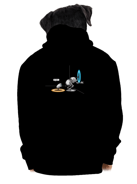 Portal surprise cipzáras férfi pulóver Black