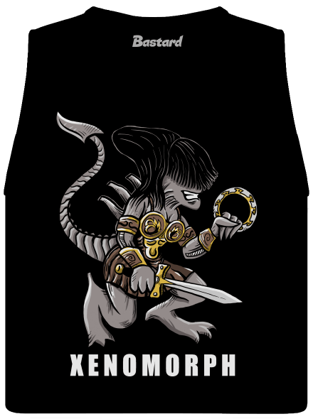 Xenomorph női bővített trikó Black