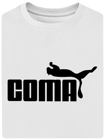 Coma unisex túlméretezett póló White