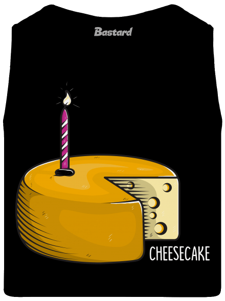 Cheese cake férfi trikó Black