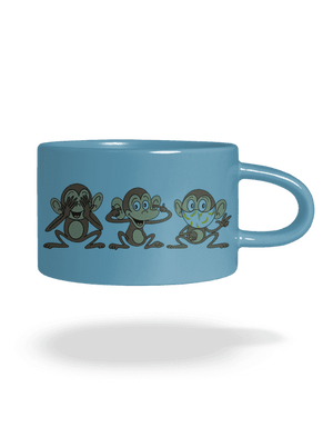 Kis majom macaron bögre Blue Macaron