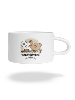 Strongest bird macaron bögre White