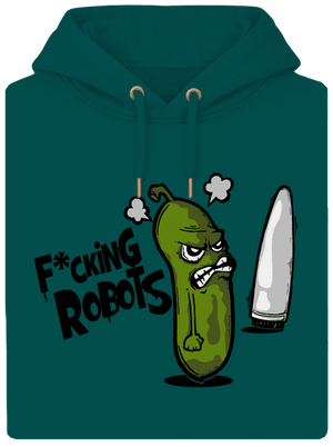 Fucking Robots unisex prémium pulóver Emerald Green