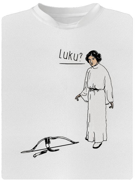 Luke és Leia férfi sportpóló White