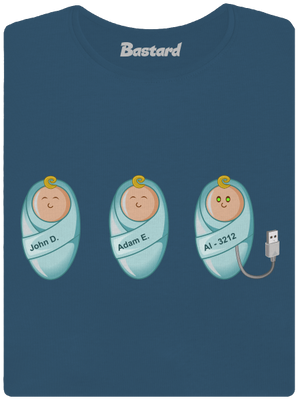 AI baby prémium női póló Petrol Blue