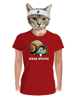 Sneka home office női sportpóló Red Mal