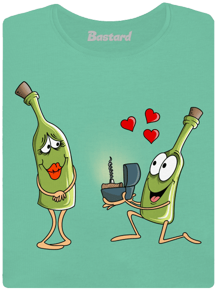 A bor szeretete prémium női póló Mint Mal