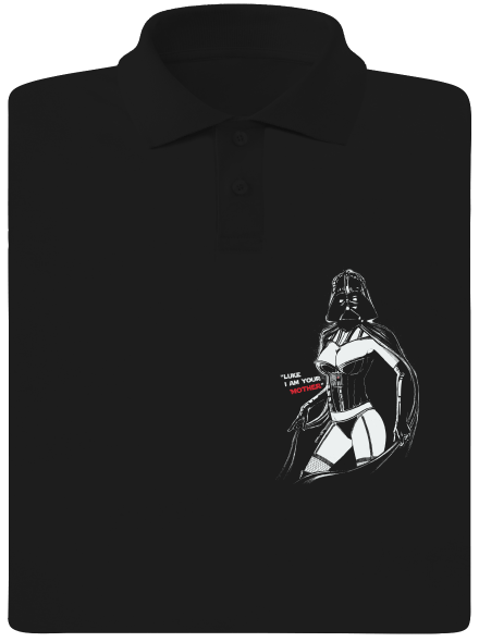 Mrs. Vader férfi pólóingek Black
