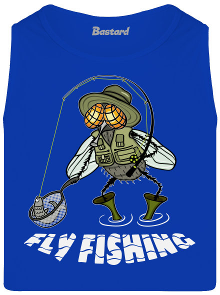 Fly fishing férfi trikó Royal Blue