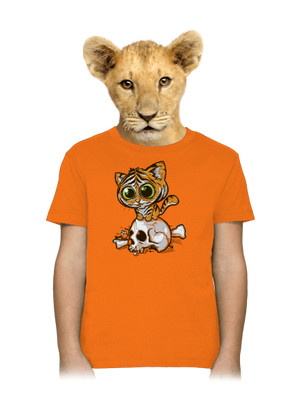 Tigriskölyök gyerek póló Orange