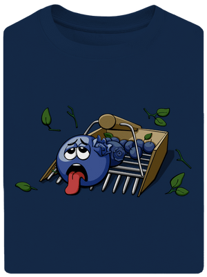 Áfonya unisex túlméretezett póló Midnight Blue