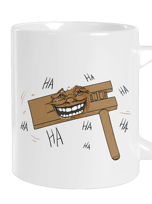 Racsnis nagy bögre White