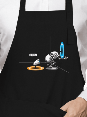 Portal surprise kötény Black