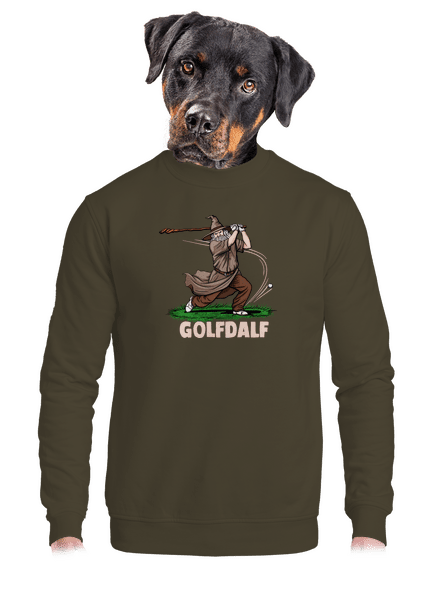 Golfdalf unisex crewneck Urban Khaki