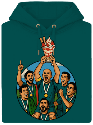 Kehely unisex prémium pulóver Emerald Green