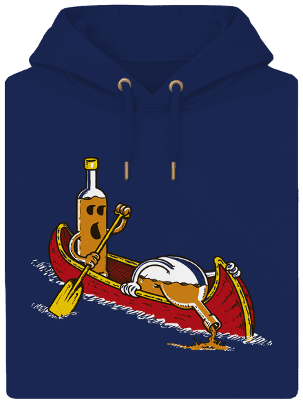 Rumivók unisex prémium pulóver Navy