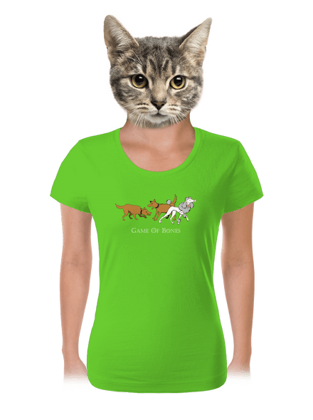 Game of Bones női póló Apple Green