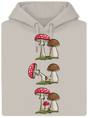 A gombakrónikából unisex prémium pulóver Pastel Macchiato