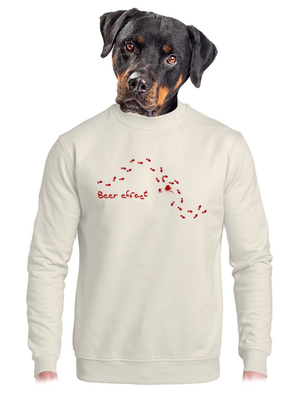 Beer effect unisex crewneck Off White