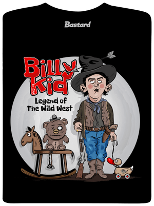 Billy The Kid férfi hosszú ujjú póló Black