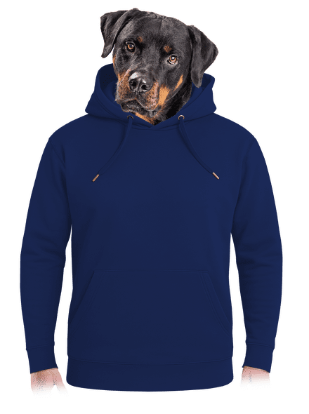 Nyomtatás nélkül unisex prémium pulóver Navy