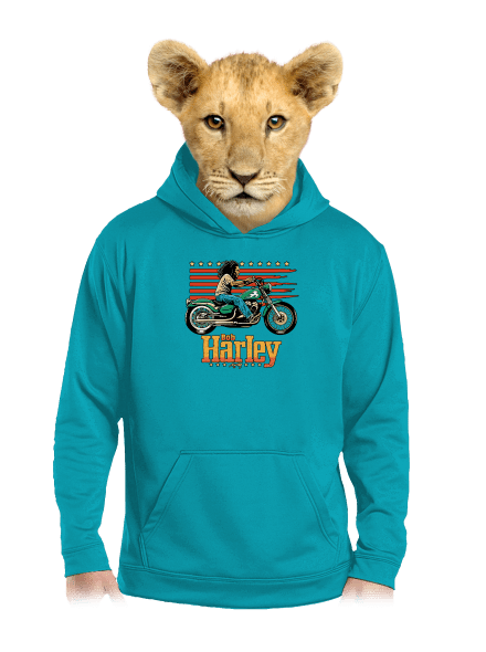 Bob Harley gyerek kenguruzsebes pulóver Hawaiian Blue