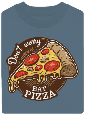 Pizza unisex crewneck Nordic Blue