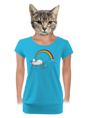 női póló elasztikus alsó szegéllyel