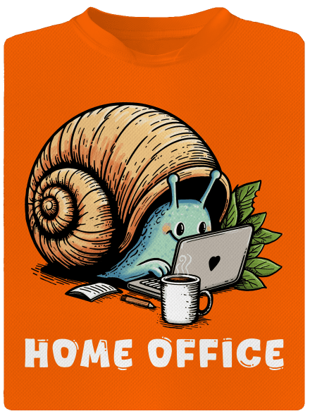 Sneka home office férfi sportpóló Neon Orange