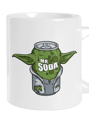 Mr. Szóda nagy bögre White