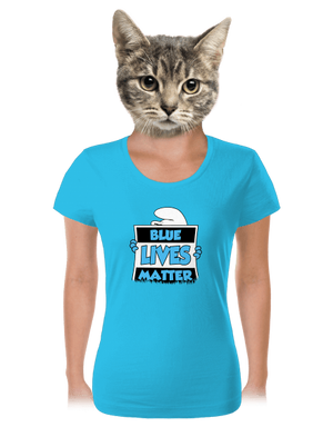 Blue lives matter női póló Blue Atol
