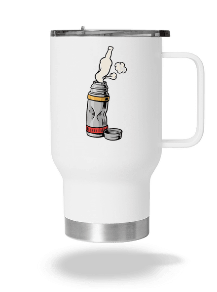 Tea rummal termosz bögre White