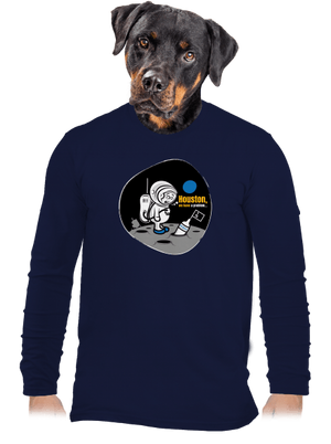  férfi hosszú ujjú póló Navy