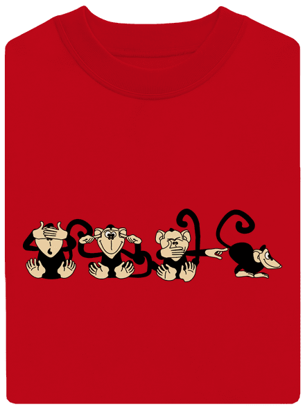 Majmok unisex crewneck Red