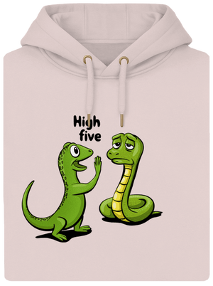 High Five unisex prémium pulóver Rose Chalk