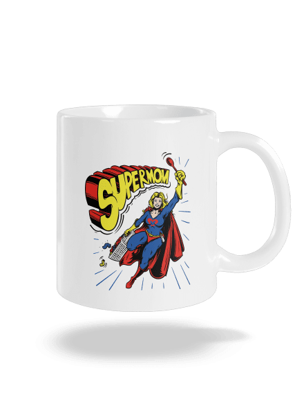 Supermom hagyományos bögre White