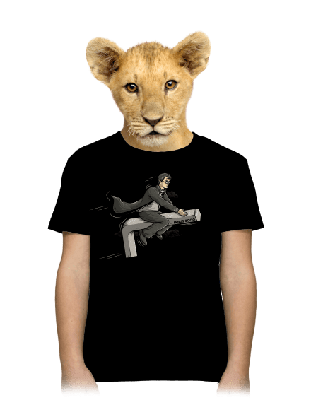 Harry az imbuszon gyerek póló Black