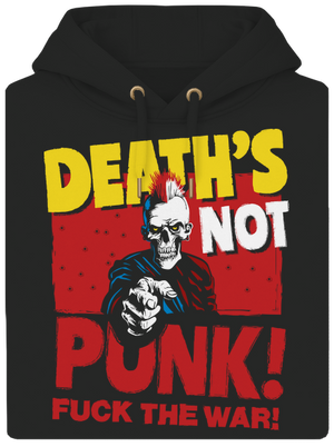 Death's not punk unisex prémium pulóver Dark Black