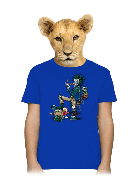 Evil clown gyerek póló Royal Blue