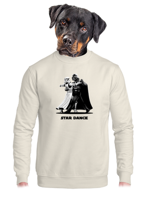 Star dance unisex crewneck Off White