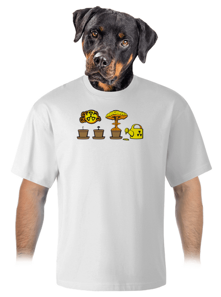 Atom bloom unisex túlméretezett póló White