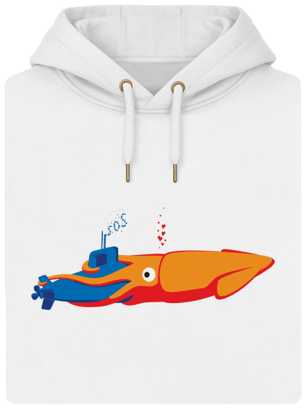 Polip unisex prémium pulóver Snowwhite