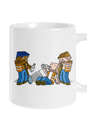 Real Minecraft hagyományos bögre White