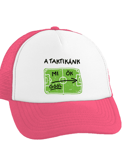 A futballtaktikánk teherautós sapka Fluorescent Pink cap