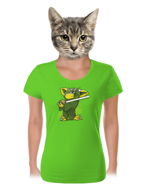 Yoda a nádasban női póló Apple Green